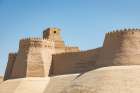 Khiva, Xorazm Region, Uzbekistan, Central Asia. The ancient city walls. Art Print